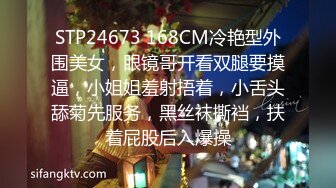 STP24673 168CM冷艳型外围美女，眼镜哥开看双腿要摸逼，小姐姐羞射捂着，小舌头舔菊先服务，黑丝袜撕裆，扶着屁股后入爆操