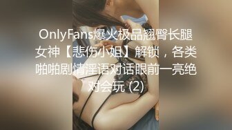 OnlyFans爆火极品翘臀长腿女神【悲伤小姐】解锁，各类啪啪剧情淫语对话眼前一亮绝对会玩 (2)